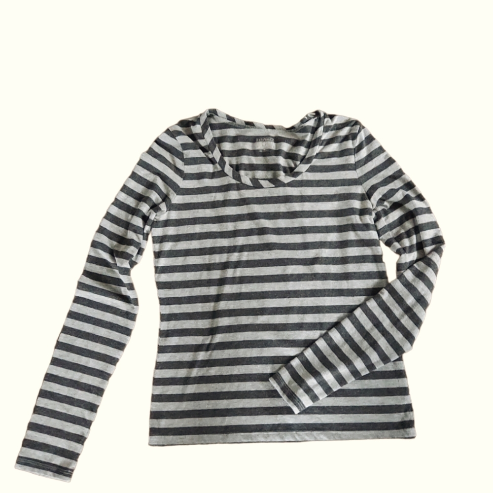 Converse One Star striped shirt womens M
